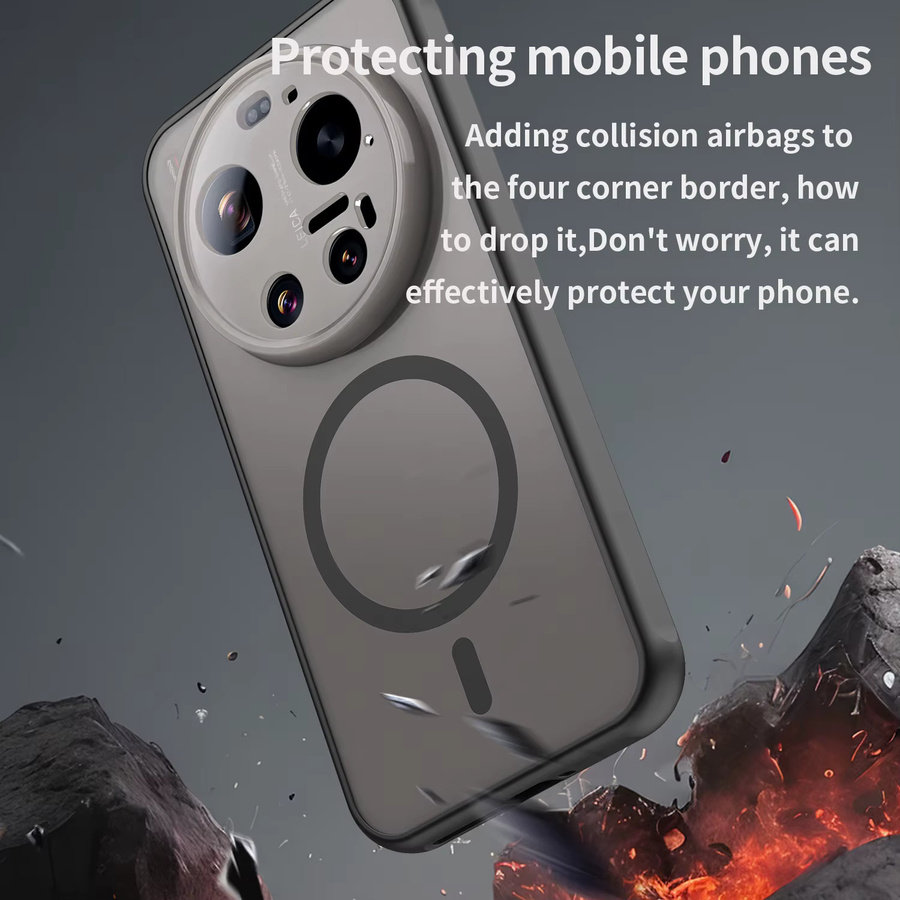 DecoPhone Magnetische Handyhülle für Xiaomi 17 Ultra in Schwarz mit farbenfrohem Design und mattierter Oberfläche - Bild 3