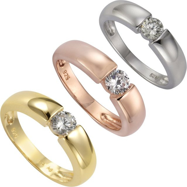Zeeme Ring 925 Silber, Zirkonia, Damen - Bild 1