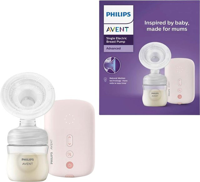 Philips Avent Elektrische Einzelmilchpumpe SCF395/01 in Pink und Transparent - Bild 1