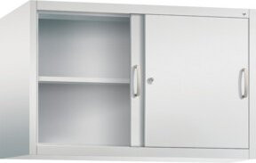 C+P Aufsatzschrank Acurado mit Schiebetüren in Lichtgrau, H x B x T: 79,0 x 120,0 x 50,0 cm - Bild 1