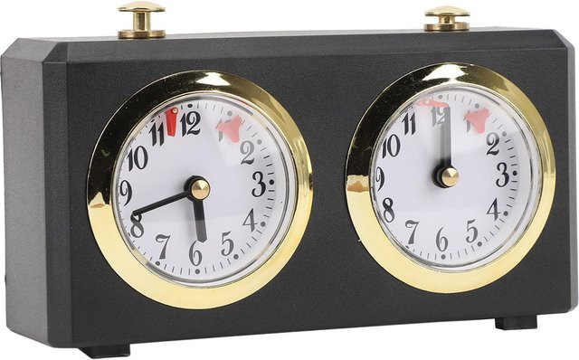 TOMTOP JMS Analoge Schachuhr Professionell Aufziehbar Schwarz - Bild 1