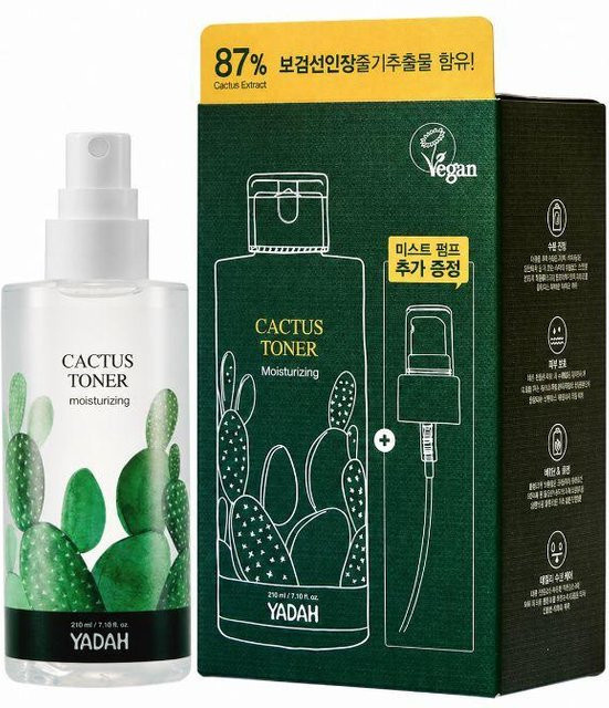 YADAH Kaktus Toner, 210 ml, für empfindliche Haut - Bild 1