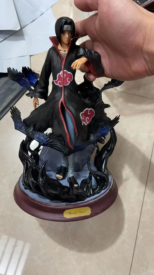 Bandai Naruto Anime Akatsuki Uchiha Itachi mit Krähe, Action Figure Statue, 25 cm - Bild 3
