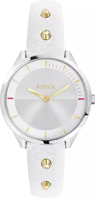Furla Damenuhr, Quarz, Edelstahl, Leder, Silber, 31 mm - Bild 1
