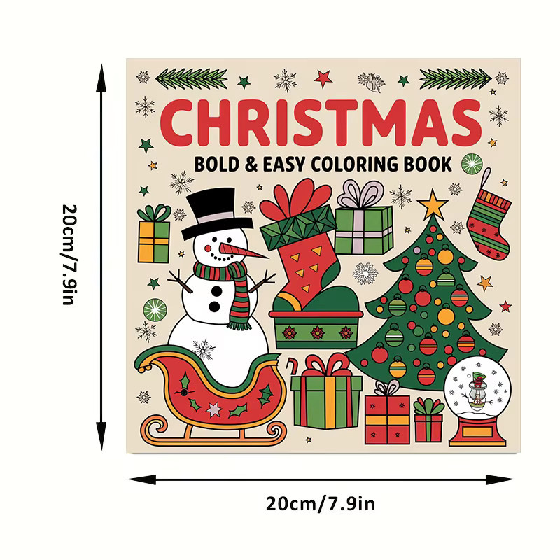 Weihnachtsmalbuch für Erwachsene mit 28 Motiven in Mehrfarbig - Bild 2