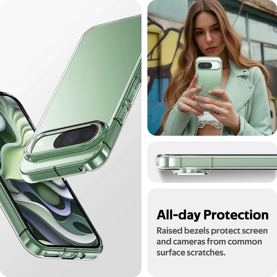 VRNOEI Ultraklare weiche Handyhülle für Google Pixel 10 9 Pro XL 8 7 6A in Transparent - Bild 3