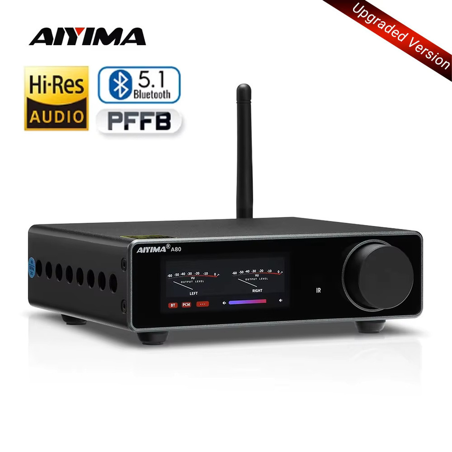AIYIMA A80 Stereo-Leistungsverstärker mit TPA3255 DAC Bluetooth PFFB Klasse D HiRes Digital-Verstärker in Schwarz - Bild 6