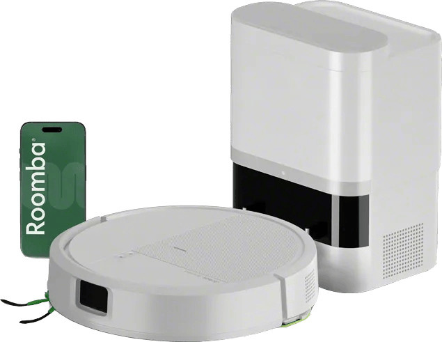 iRobot Roomba Combo 115+ Saugroboter mit Wischfunktion in Weiß mit Laser-Navigation, App-Steuerung und Selbstreinigungsstation - Bild 1