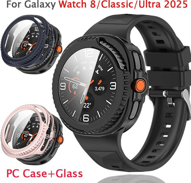 Samsung Displayschutzfolie, Gehärtetes Glasgehäuse, Galaxy Watch Ultra 2025 47 mm - Bild 1