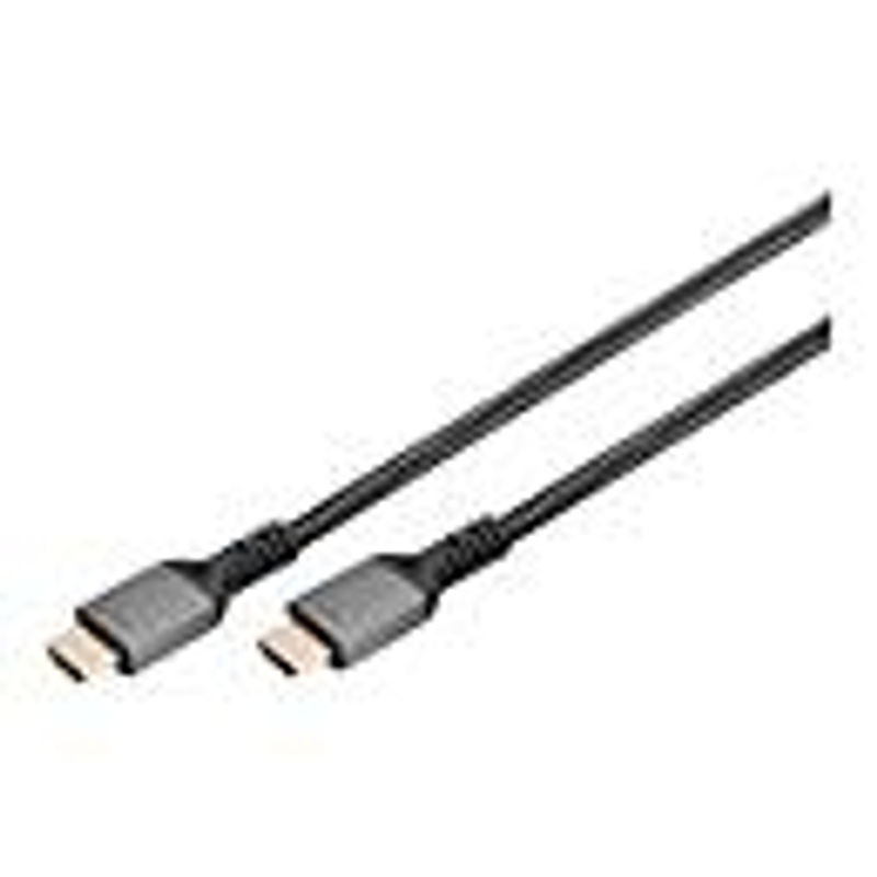 Digitus HDMI Ultra High Speed Anschlusskabel mit Ethernet und 8K UHD, Länge: 3 m, Schwarz/Grau - Bild 2
