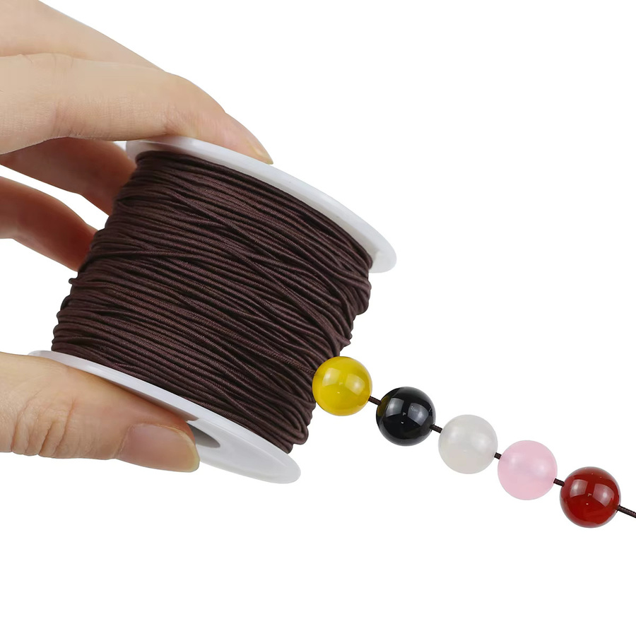 JHNBY Perlenschnur, elastisch, mehrfarbig, 50 Meter, 1 mm - Bild 4