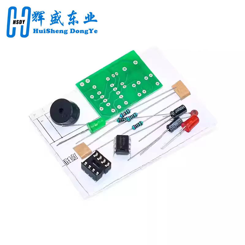 HUISHENGYUFA NE555 Astable Multivibrator Kit Dual Flash Light DIY Elektronik-Bausatz in Multicolor - Bild 2
