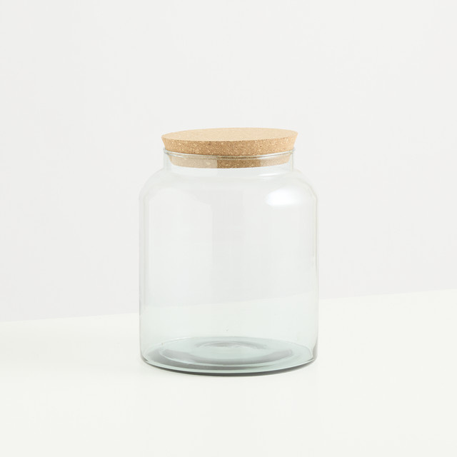 Blume2000 Glas Terrariumflasche S, transparent, rund - Bild 1