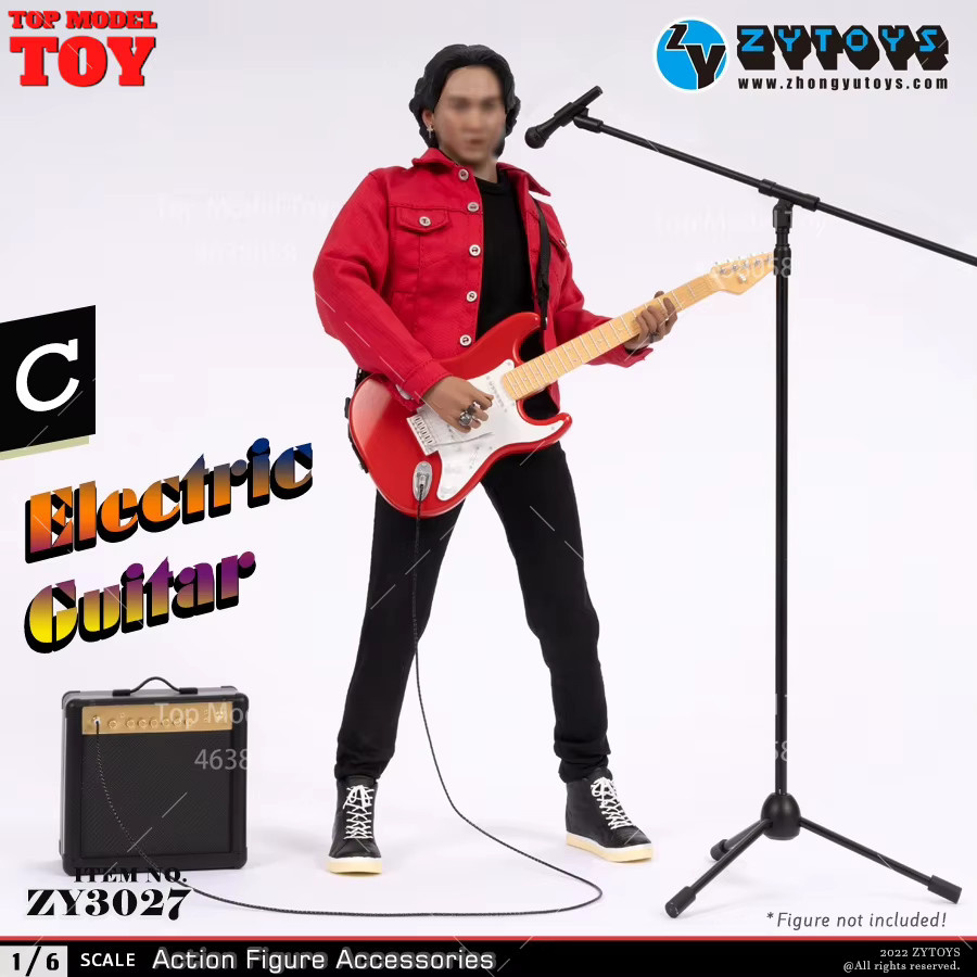 ZYTOYS ZY3027 Elektrische Gitarre, Zubehör, 1/6 Skala - Bild 3