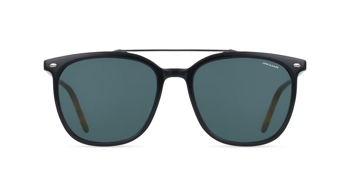 Jaguar J7283 Sonnenbrille, Vollrand, Quadratisch, Acetat, Herren, schwarz, grau - Bild 1
