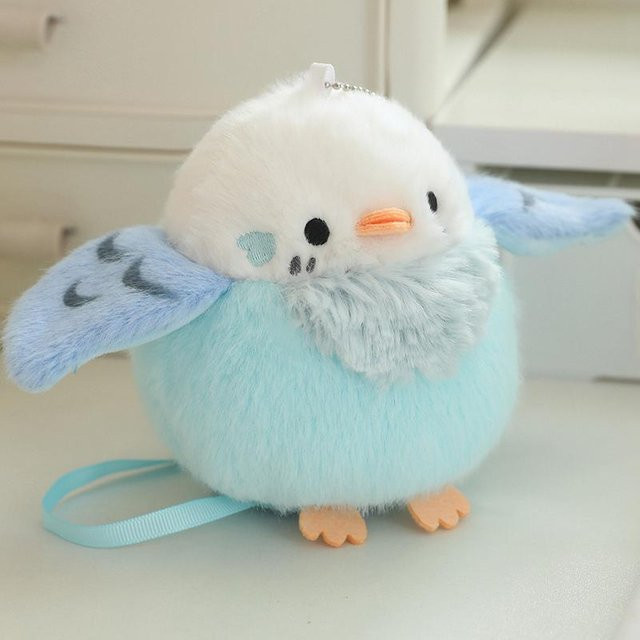 Yiran toy Mini Stehende Schulter Haustier Vogel Plüschtiere, Papagei Taube, 13cm - Bild 1