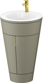 Duravit Waschtischunterschrank Starck 1 c-bonded Set in Weiß mit Innenbeleuchtung, B/T/H: 56 x 86,4 x 60,5 cm - Bild 1