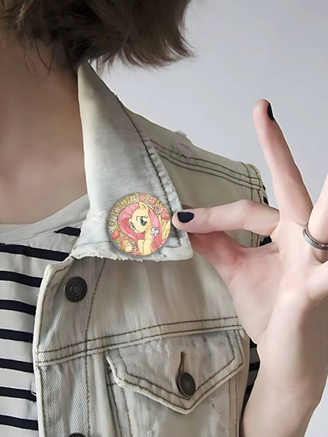 Kayou Anstecknadel F-fluttershyS, Unisex - Bild 4