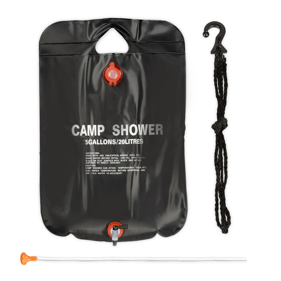 Relaxdays Campingdusche aus PVC in Schwarz, faltbar - Bild 2