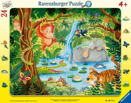 Ravensburger Rahmenpuzzle Dschungelbewohner, 24 Teile, ab 4 Jahren - Bild 1