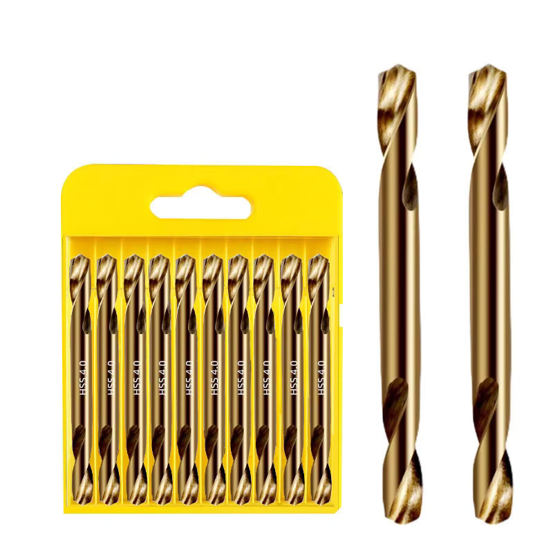 CNHENRY HSS Doppelkopf-Spiralbohrer für Metall, Edelstahl, Eisen und Holz in Gold, 3,0-6,0 mm - Bild 3