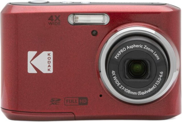 Kodak Pixpro FZ45 Friendly Zoom Kompaktkamera in Rot mit 16 Megapixel und 4-fach optischem Zoom sowie Full HD Video und HDR-Video - Bild 1
