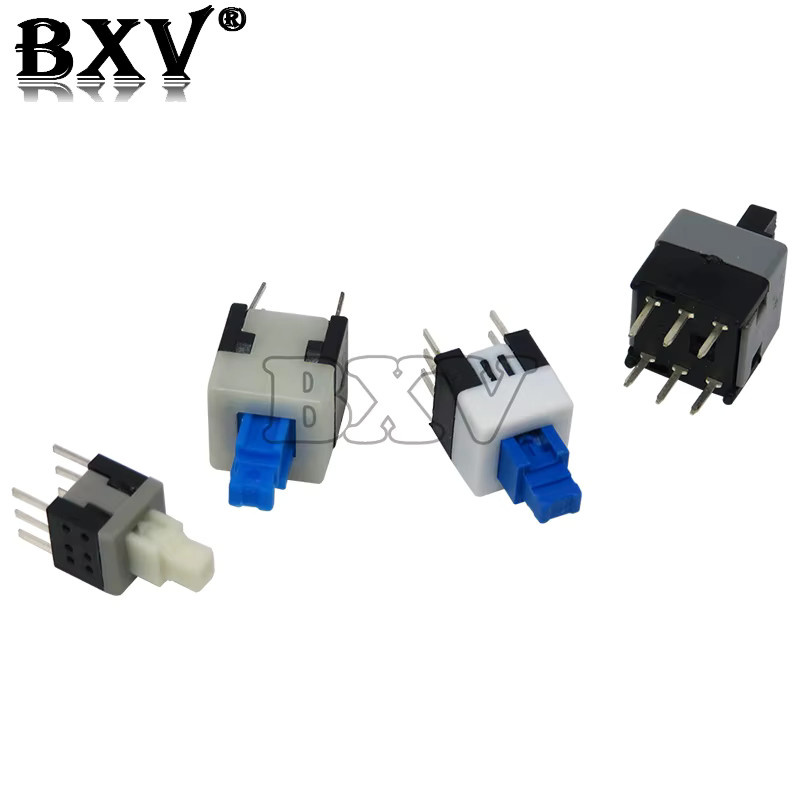 10er Set selbstsichernde 6-polige Push-Tactile-Power-Mikroschalter als Kit in verschiedenen Größen: 5,8 x 5,8 mm, 7 x 7 mm, 8 x 8 mm und 8,5 x 8,5 mm - Bild 2