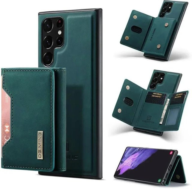 Retro Magnetische Leder Handyhülle mit Portemonnaie-Funktion für Samsung Galaxy S26 Ultra S25 FE S24 Plus S23 S22 S21 S20 Flip in Schwarz, Braun, Grün oder Rot - Bild 1