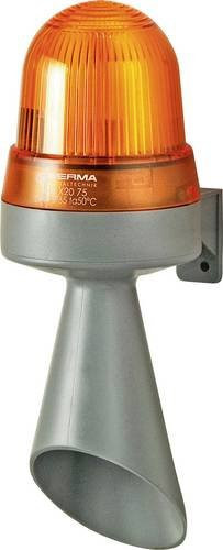 Werma Signaltechnik Kombi-Signalgeber LED 424.320.75 Gelb Dauerlicht 24 V/DC 98 dB - Bild 1