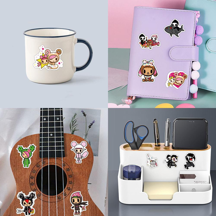 50 Tokidoki Dimension Fantasy Serie Aufkleber Set in Multicolour zum Dekorieren von Notizbüchern und Koffern - Bild 2