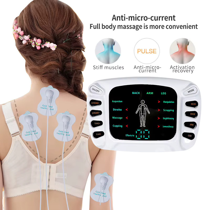 OPSLEA TENS-Akupunkturgerät, Elektrischer Niederfrequenz-Massageapparat, Weiß, Unisex - Bild 3