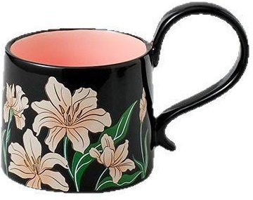 Kaffeetassen- und Untertassenset aus Keramik im Retro-Stil von Yiran Furniture, Schwarz, 201-300ml - Bild 1