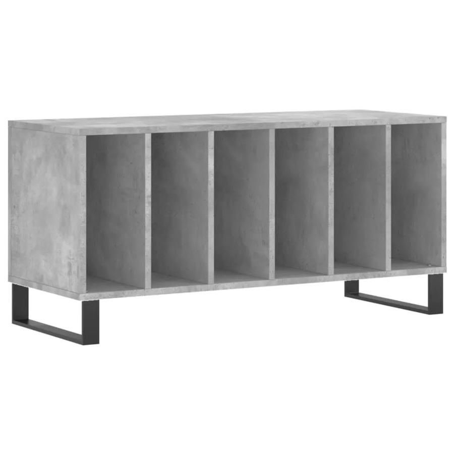 vidaXL Plattenschrank in Betongrau aus Holzwerkstoff und Eisen mit industrieller Note, B/T/H: 100 x 38 x 48 cm - Bild 2