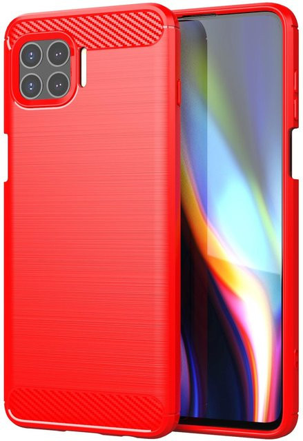 Stoßfeste Silikon TPU Handyhülle für Motorola Moto G 5G Plus in Schwarz, Blau, Rot und Grau - Bild 1