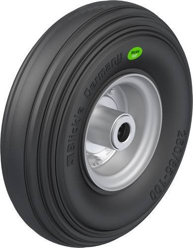 Blickle Schwerlast-Rad VW 260/20R in Schwarz mit Kunststoffrolle und 200 kg Tragfähigkeit, Durchmesser: 26 cm - Bild 1