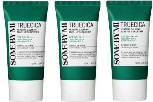 Some By Mi Truecica Mineral Calming Tone-Up Sun Cream, 50 ml, LSF 50+ - Bild 1