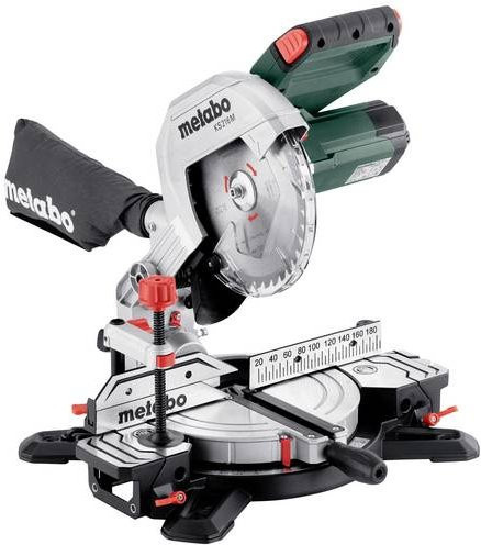 Metabo Kapp- und Gehrungssäge KS 216 M mit 1100 W und 216 mm Sägedurchmesser in Grün, Schwarz und Rot - Bild 1