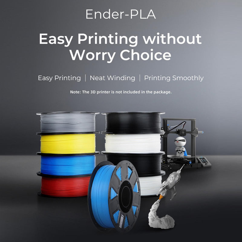 Creality Ender PLA Filament 2er-Pack für FDM 3D-Drucker, Weiß, 1,75 mm - Bild 5