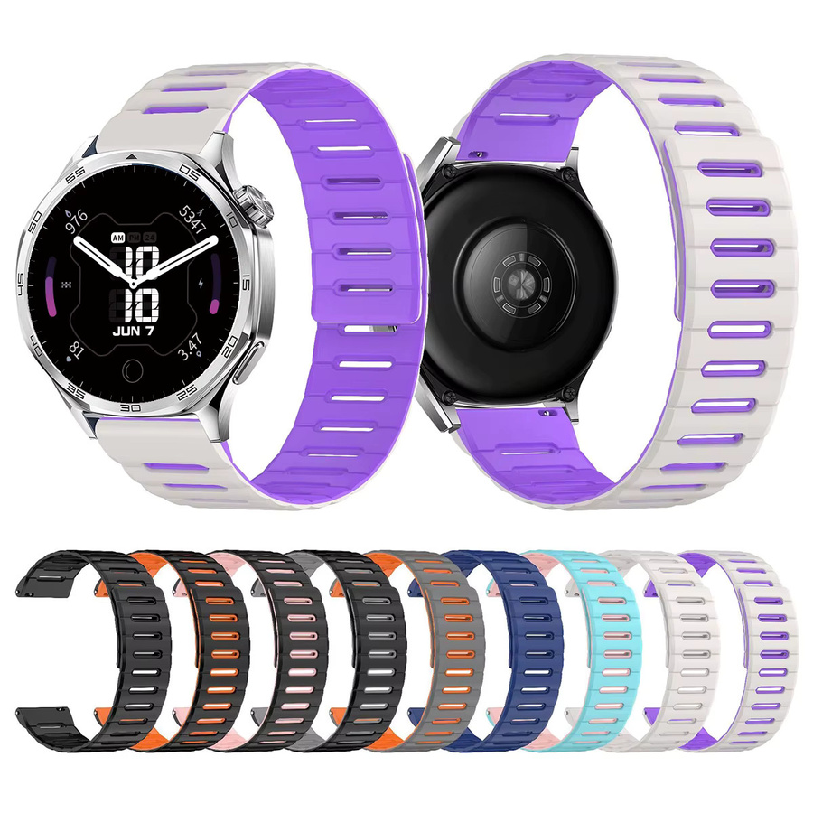 CHIICSMART Uhrenarmband Silikon, purple, Unisex - Bild 4