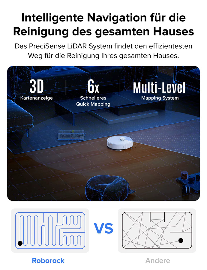 Roborock Q7 Max Saug- und Wischroboter Weiß mit intelligenter Smart Home Integration - Bild 4