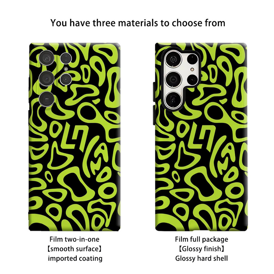 Stoßfeste Neon-Tinten-Handyhülle für Samsung Galaxy S25 Ultra, S24, S23 Ultra und S23 Plus in robuster Doppelschicht-Bauweise - Bild 2