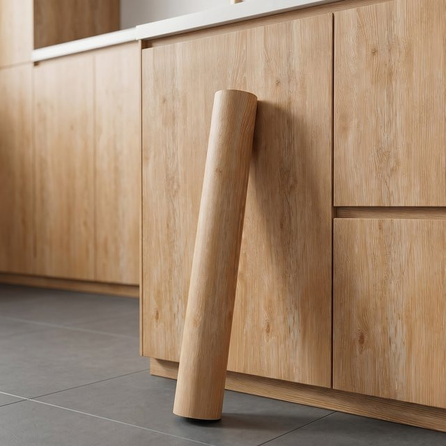 Selbstklebende Vinyl-Tapete mit Holzmaserung in Braun, wasserfeste Möbelaufkleber für Tisch und Schrank, Breite: 55 cm - Bild 1