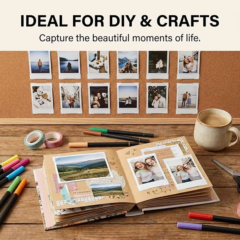 1020 Stück Selbstklebende Fotoecken aus transparentem Kunststoff für DIY Scrapbook und Bastelarbeiten - Bild 2