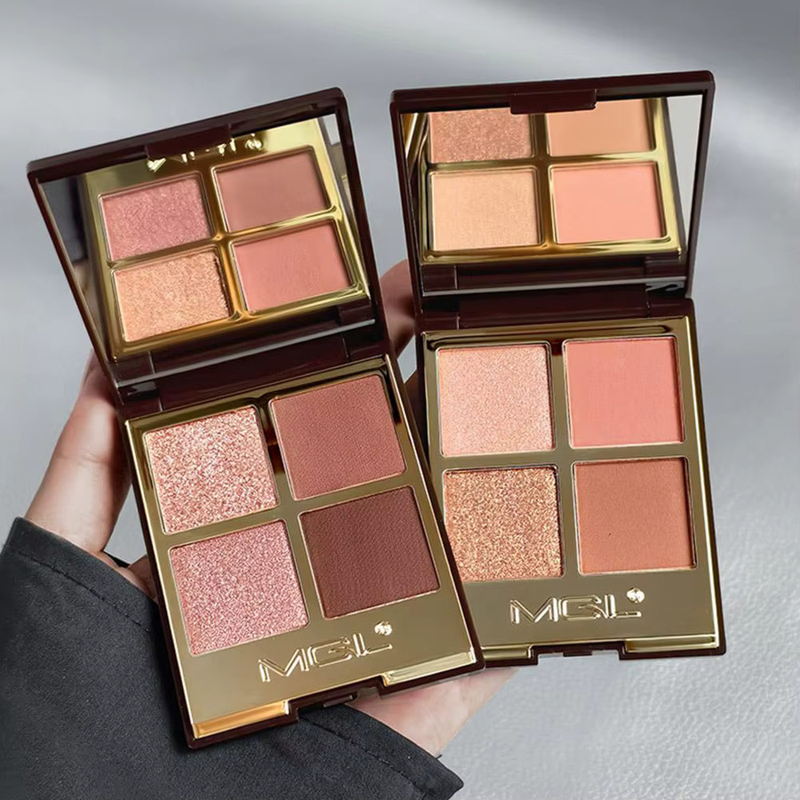 Jaysuing Lidschatten-Palette, Rosa-Braun, Matt und Glitzer - Bild 4