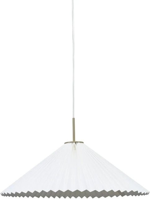 PR Home Dora Papier Pendelleuchte Weiß Plissee E27 Durchmesser: 60 cm - Bild 1