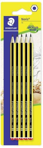 Staedtler Noris HB 120-2 Bleistiftset, 5 Stück, Schwarz-Gelb - Bild 1
