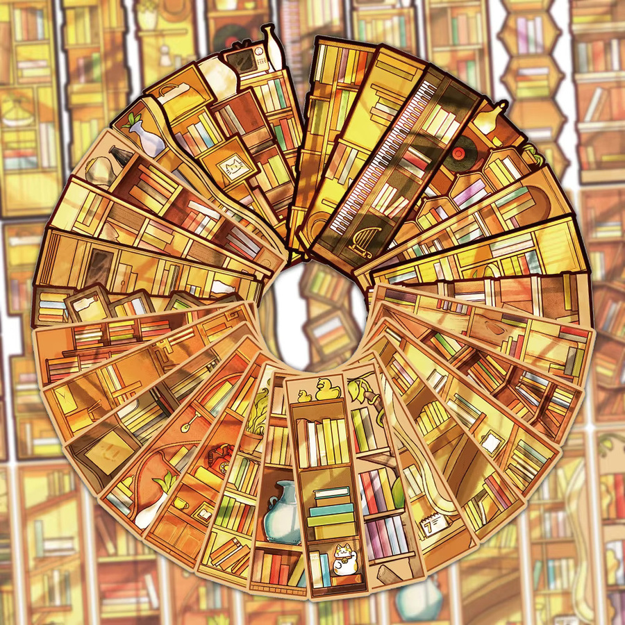 30 Stück Cartoon Lesezeichen aus Papier in Multicolour für deine Bücher - Bild 3