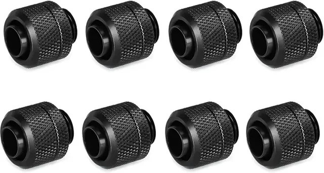 Azieru Rohrverbinder Set in Schwarz für Schlauchanschlüsse mit Innendurchmesser 10 mm und Außendurchmesser 16 mm oder ID 9,5 mm und OD 12,7 mm - Bild 1