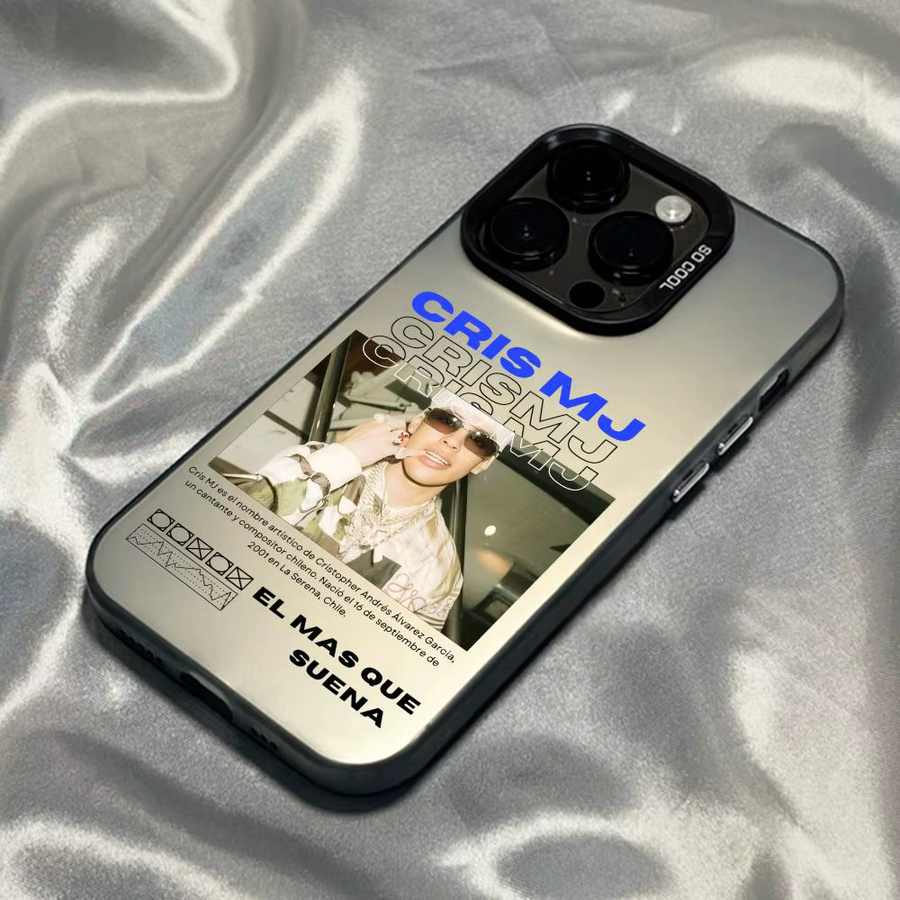 C-Cris Designer Handyhülle mit MJ Singer Rap Motiv für iPhone 11 bis iPhone 17 Pro Max in Multicolour Matt Laser Aurora Design - Bild 4