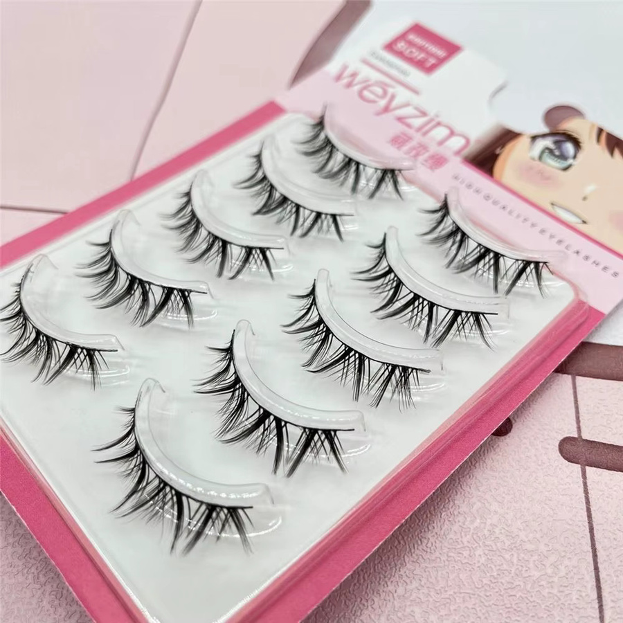 Falsche Wimpern Manga Anime, 5 Paare, Damen - Bild 3